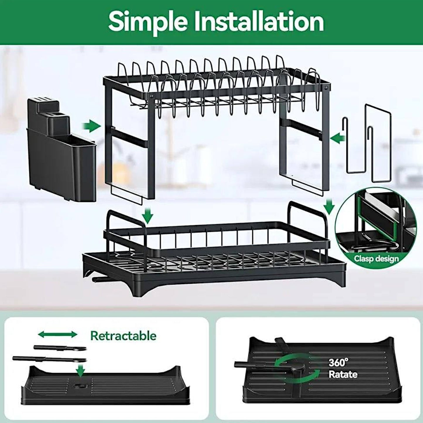 مطبقية أمريكي 2 دور بحامل ومصرف مياه