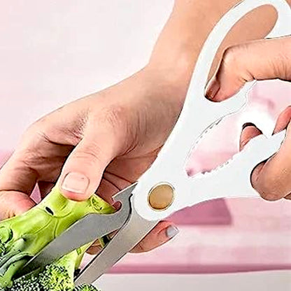 طقم سكاكين رخامي 5 قطع + حامل دوّار ومقص ومسن ومقشرة